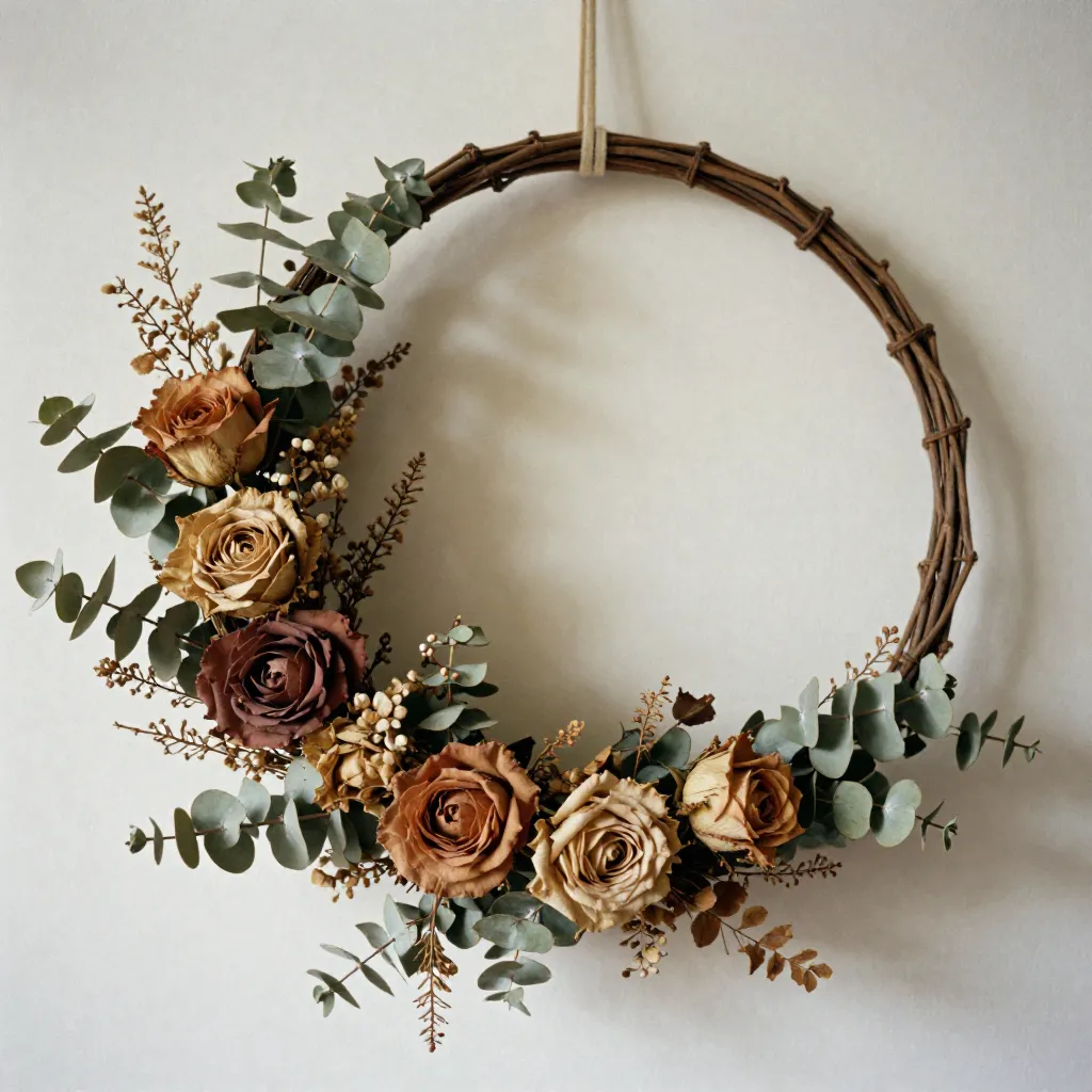 Handgefertigter Blumenkranz